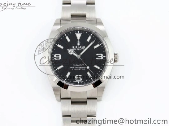 0120 Trendsetting Explorer I 214270 39mm Clean 1:1 Best Edition Black Dial on SS Bracelet VR 1738